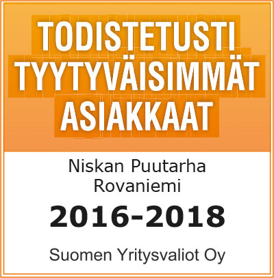 Niskan Puutarha Painotiedosto nimellä 2016 2018